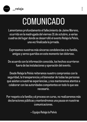 Organizadores del evento se pusieron