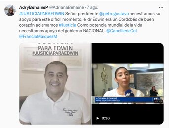 La abogada colombiana fue una