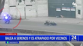 Sujeto disparó contra serenos en