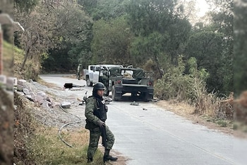 Algunos de los presuntos agresores