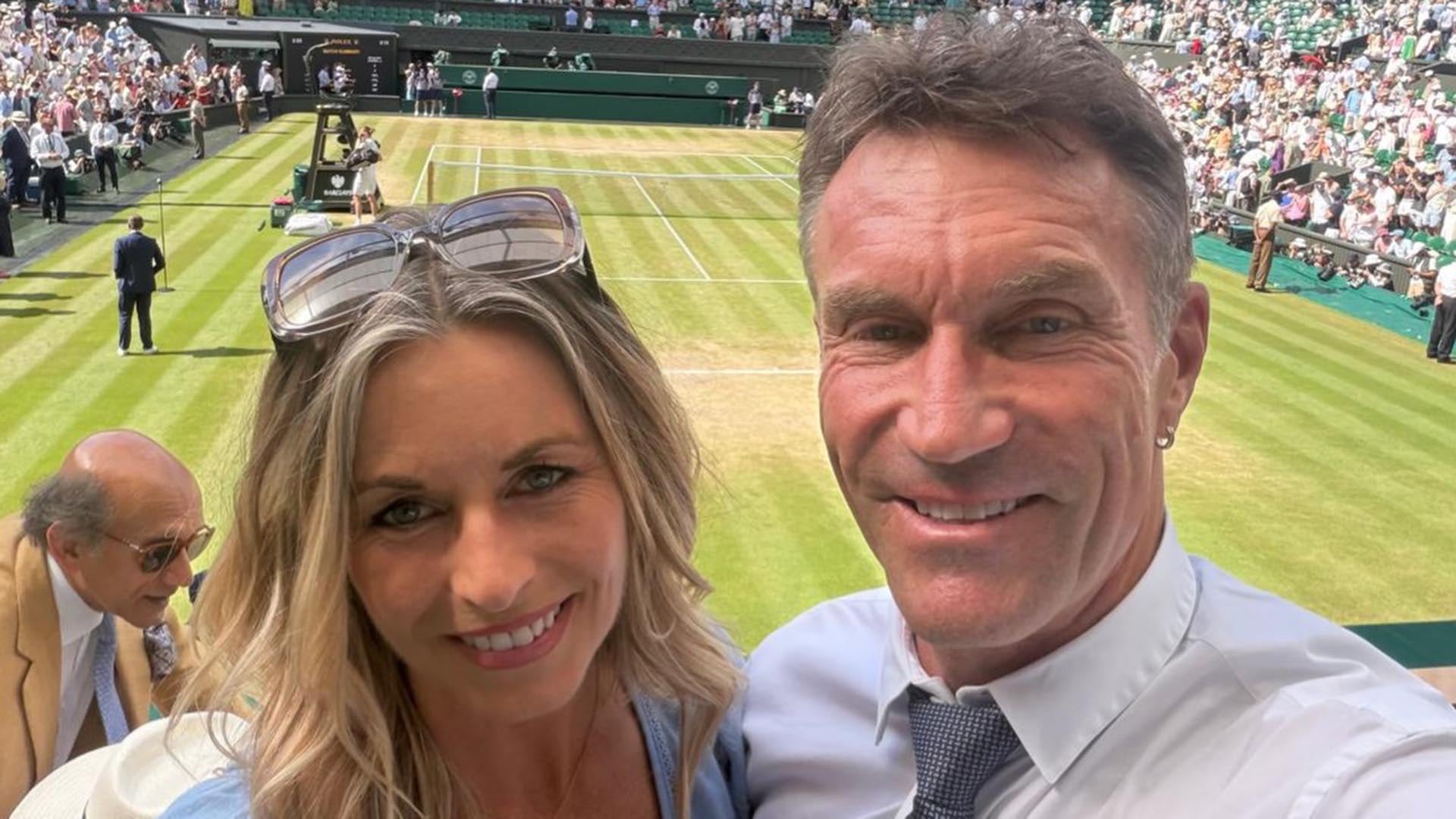 El ex tenista australiano Pat Cash anunció su compromiso en las redes sociales