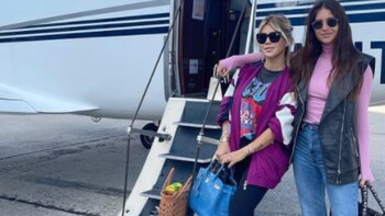 Wanda y Zaira Nara viajaron