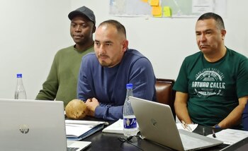 Foto tomada de la JEP. El ex guerrillero extraditado considera que las FARC lo traicionaron. Luis Eduardo Carvajal Pérez, exguerrillero que amenaza con revelar todo ante la JEP