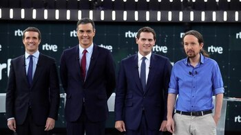 Casado, Sánchez, Rivera e Iglesias
