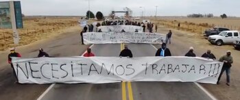 Protesta de productores en el