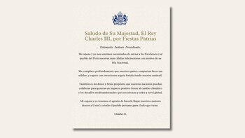 Mensaje de Carlos III a