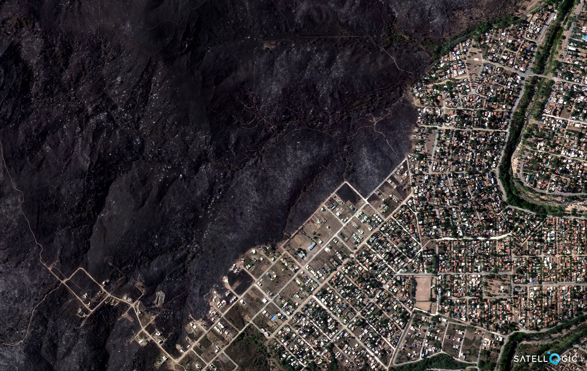 Una de las fotografías de la empresa, en este caso de Villa Carlos Paz, en Córdoba