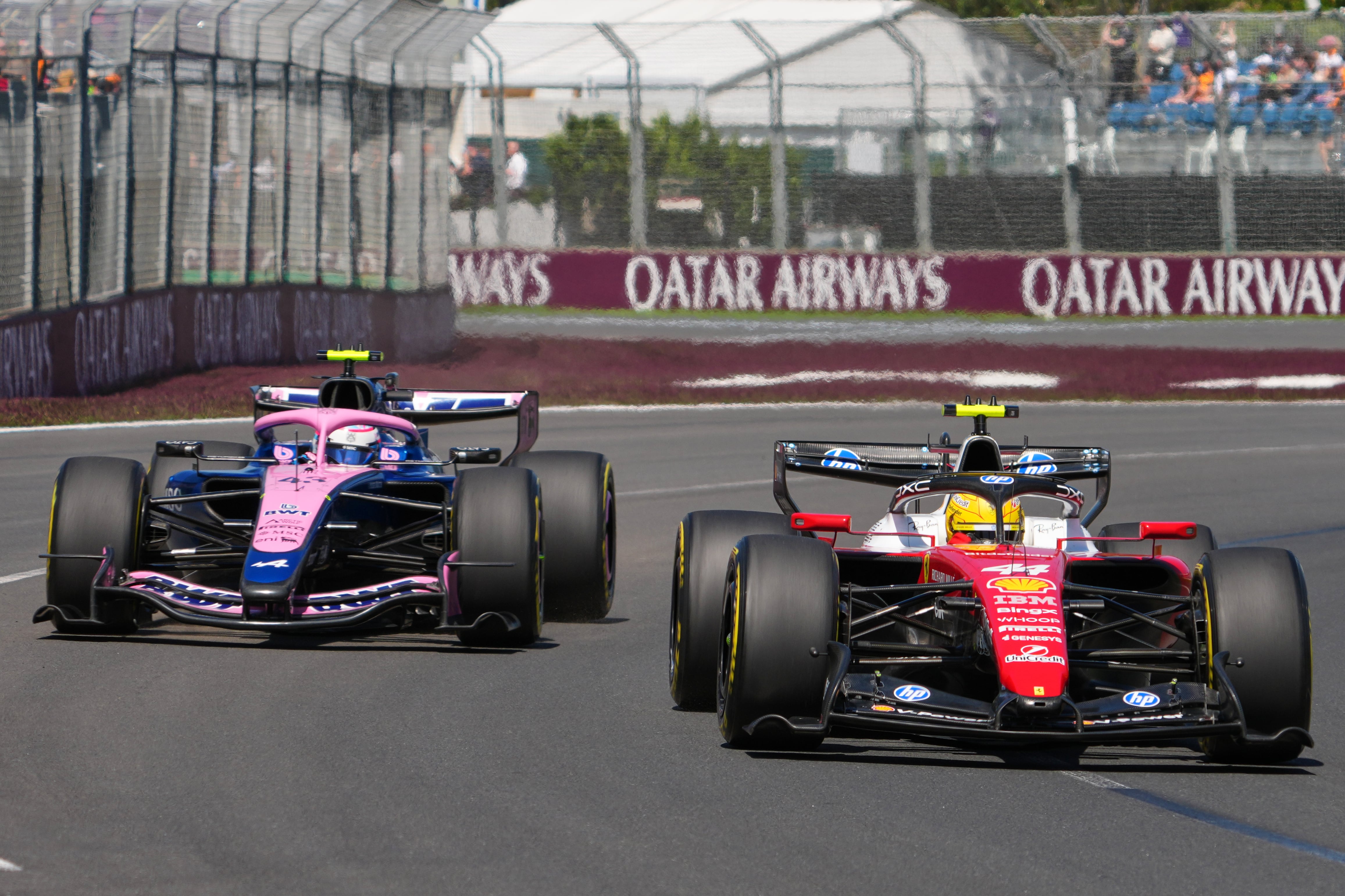 La sanción a Charles Leclerc le permitió a Franco Colapinto lograr su mejor resultado final en la F1 (AP Photo/Scott Barbour)