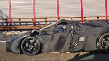 Son fotos espías en Maranello.