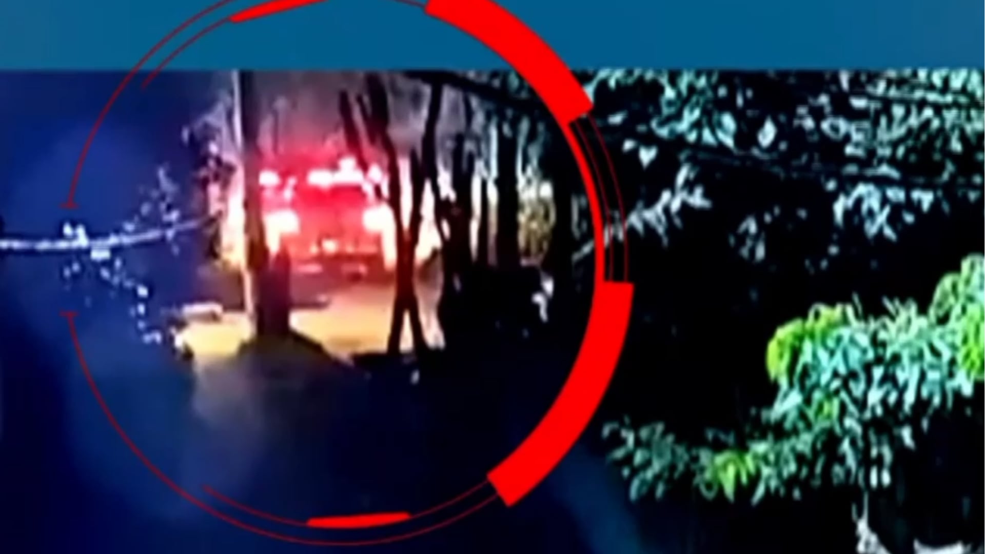 Una cámara de seguridad registra el paso de un vehículo durante la madrugada en Trujillo, en el marco de las investigaciones por un secuestro. (Panorama)