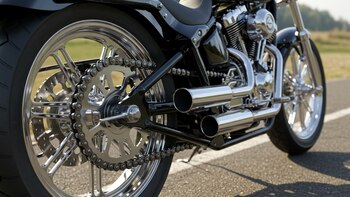 cadenas, moto, cadena de moto, engranajes, detalle, mecánica. (Imagen Ilustrativa Infobae)