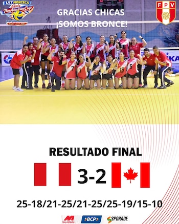 FPV felicitó a la selección nacional por el tercer lugar obtenido en la Copa Panamericana Sub 17 de Vóley 2026.