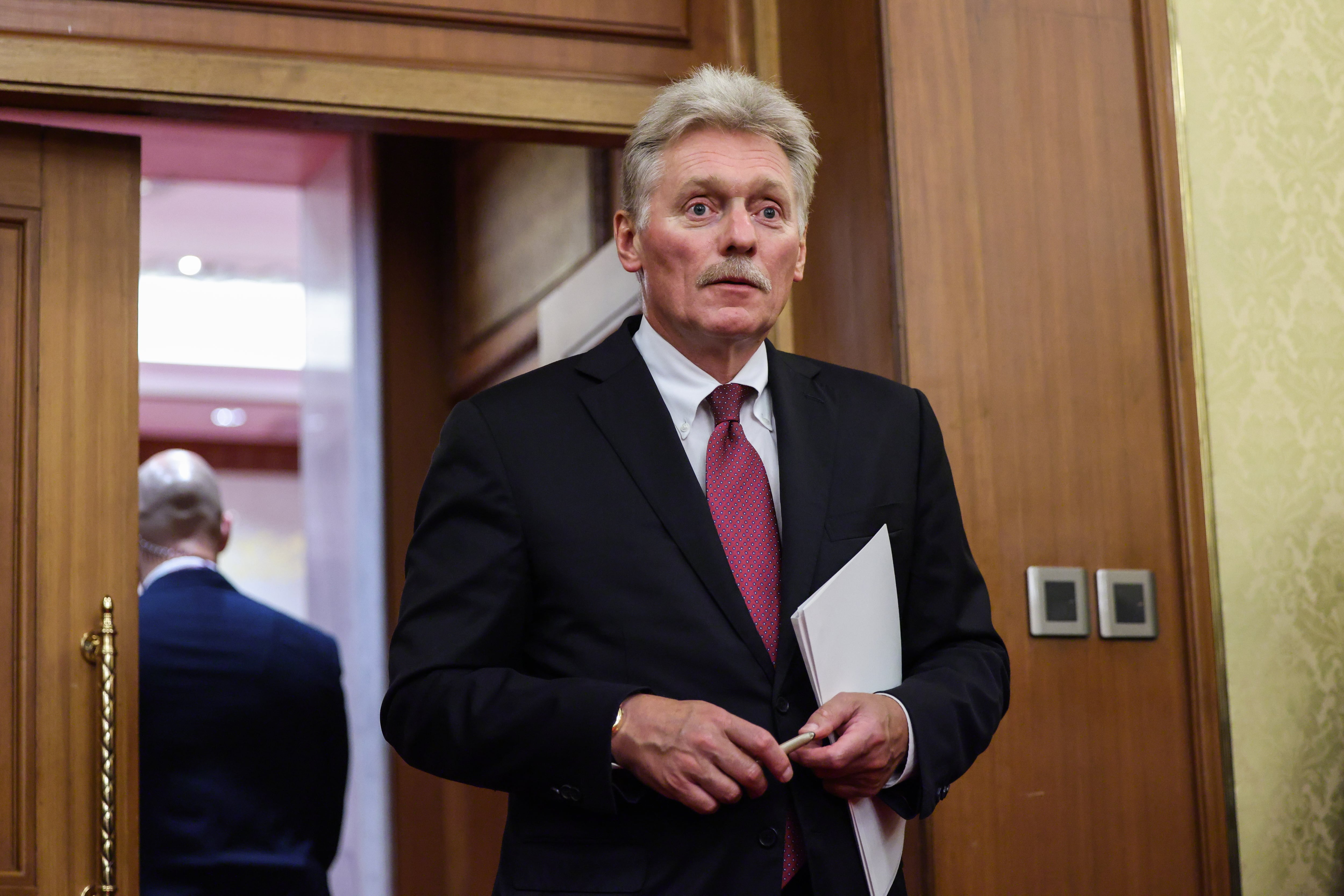 El portavoz Dmitri Peskov respaldó el accionar diplomático y criticó las posturas emitidas desde Polonia respecto al enclave (EFE/EPA/Maxim Shemetov / POOL)