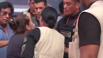 Una mujer logró atravesar el