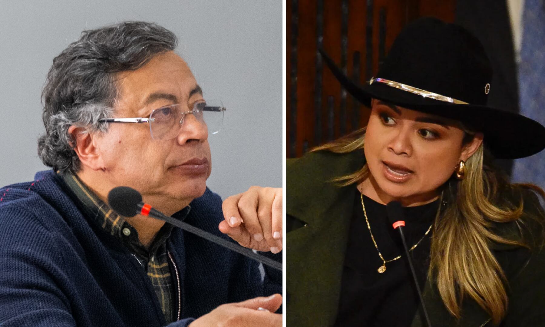 La congresista Lina María Garrido culpó al Gobierno del presidente Gustavo Petro por problemas en el sector energético y lo acusó de desincentivar la inversión - crédito Cristian Bayona/Colprensa y Cesar Carrion/Flickr/Presidencia