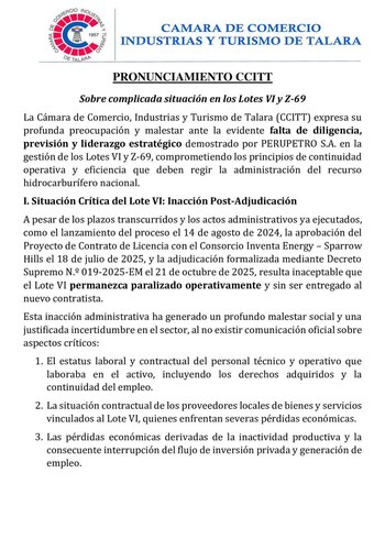 La Cámara de Comercio exige