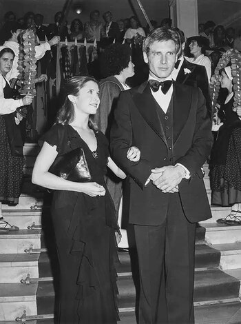Harrison Ford y Carrie Fisher,
