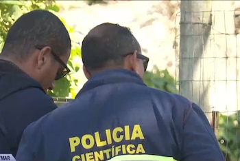Policía Científica de Uruguay en escena del crimen (Captura Telemundo/Canal 12)