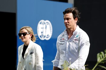 Susie y Toto Wolff. (REUTERS/Hamad