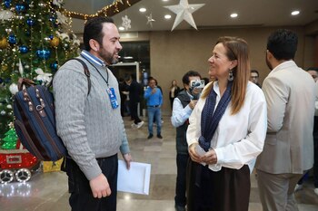 La excandidata presidencial reapareció este