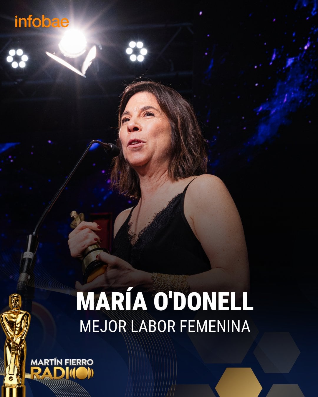 María O’Donnell recibió el Martín Fierro a la mejor labor periodística femenina por su trabajo en De acá en más, de Urbana Play