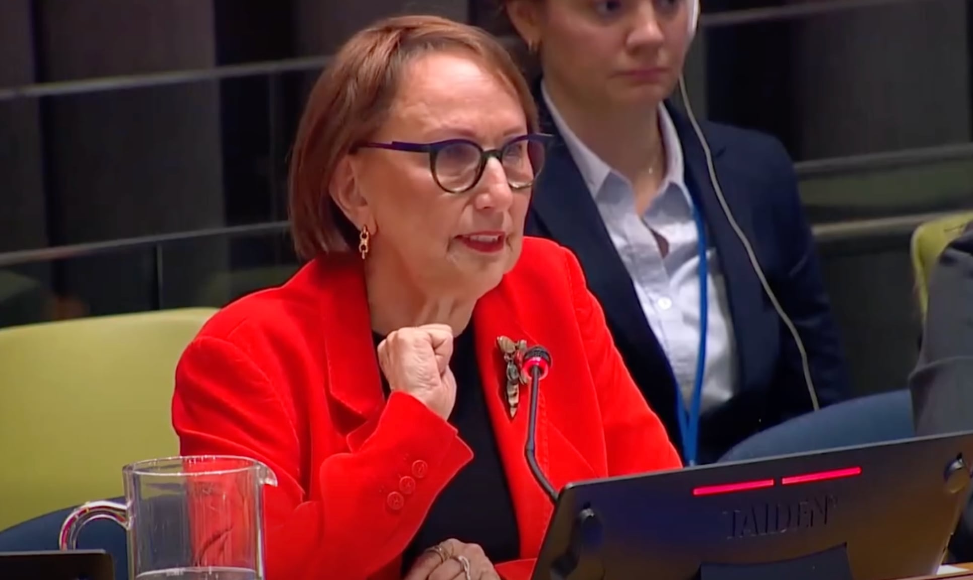 Rebeca Grynspan agradeció el apoyo brindado por la administración de Laura Fernández en su aspiración internacional. Crédito: Ministerio de Relaciones Exteriores y Culto