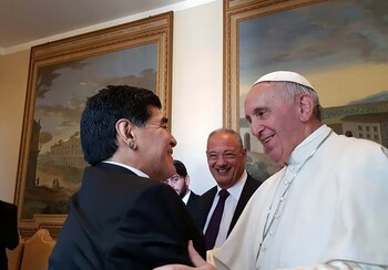 Maradona en su última visita
