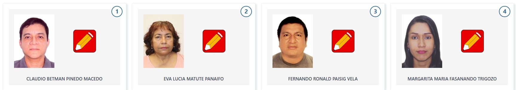 Los candidatos a diputado por la región Loreto para las Elecciones Generales de 2026 del partido Perú Libre. (Voto Informado - JNE)