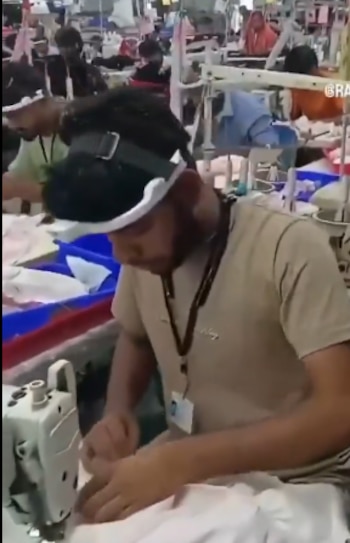 En la India, trabajadores de una empresa textil fueron grabados con una cámara en la cabeza, el cual se usaría para entrenar a modelos de IA para robots.