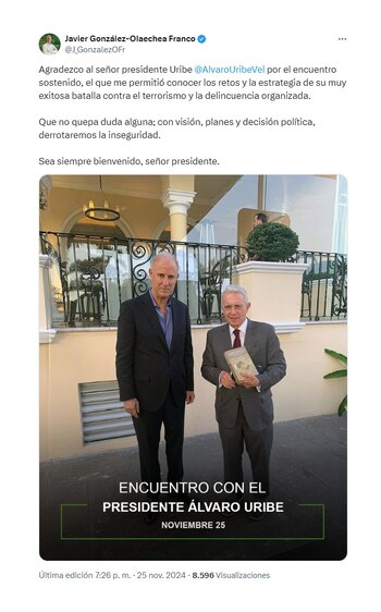 El excanciller peruano Javier González-Olaechea