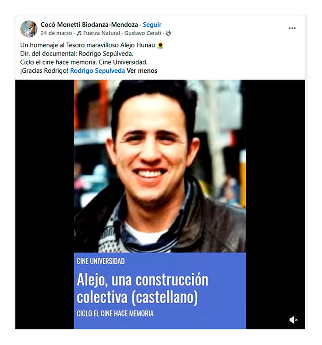 El 23 de noviembre de 2004, Alejo Hunau fue encontrado asesinado en su departamento