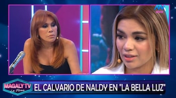 Naldy Saldaña se quiebra al recordar su salida de La Bella Luz: "Sentí que no tenía su apoyo". Captura: Magaly TV La Firme.