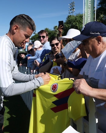 James Rodríguez compartilhou com os fãs