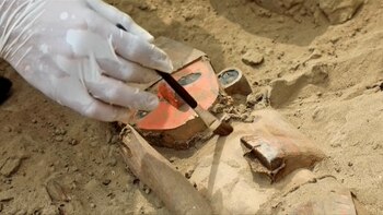 Hallan escultura en ciudadela prehispánica