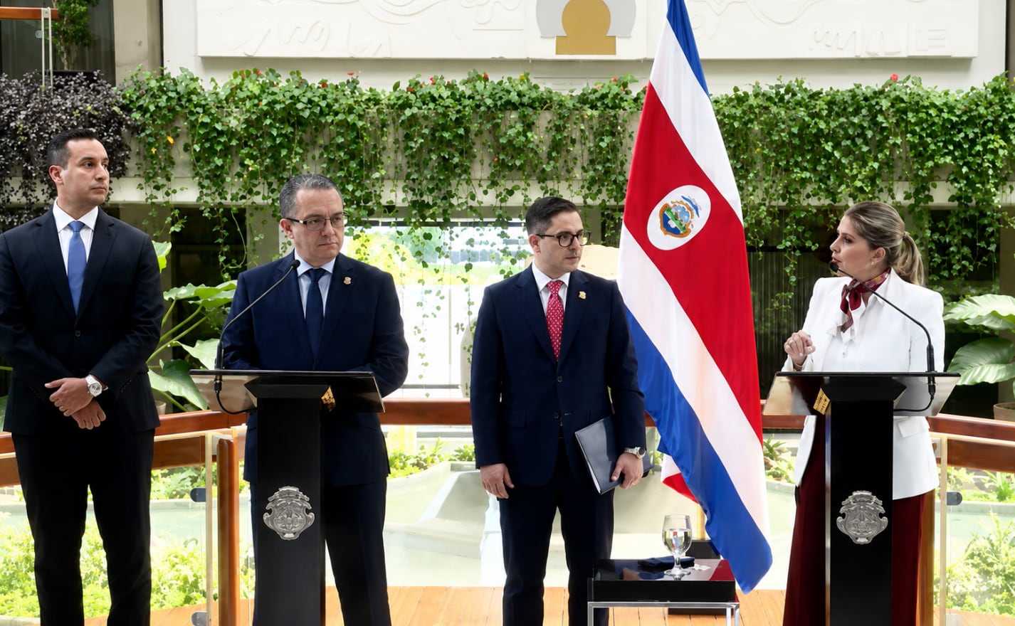 La presidenta Laura Fernández aseguró que el Gobierno mantendrá una política de cero tolerancia contra la corrupción dentro de los cuerpos policiales. Crédito: Captura video Presidencia de La República