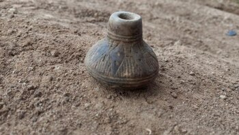 Encontraron 24 piezas arqueológicas de