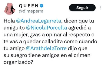 Una usuaria de X, antes