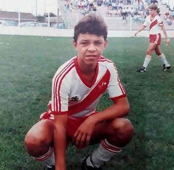 Marcelo Gallardo en sus inicios