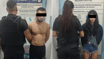La pareja detenida