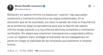 María Claudia Lacouture aseguró que