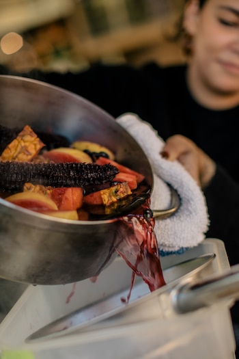 En el restaurante Llama Inn,