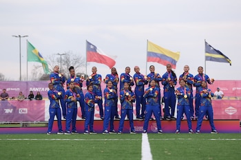 Venezuela es bicampeona en el fútbol femenino de los Juegos Suramericanos Santa Fe 2026 (@FemeninoVFV)