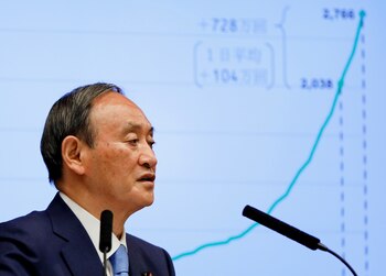 El primer ministro de Japón, Yoshihide Suga (Foto: REUTERS)