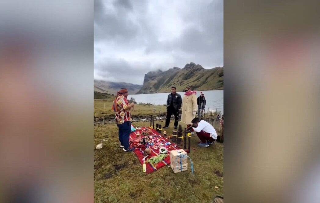 Ritual en las Huaringas reaviva polémica por relación de Karla Tarazona y Christian Domínguez. Infobae Perú / Captura: IG