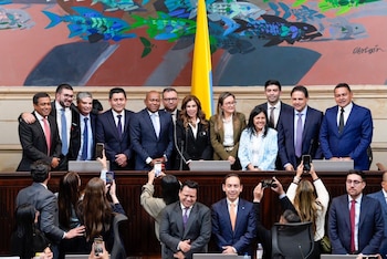 Los nueve magistrados que integrarán el Consejo Nacional Electoral durante el periodo 2026-2030 fueron elegidos por el Congreso. - crédito @CNE_COLOMBIA/X