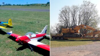 Aviones radiocontrolados del Club Aeromodelista
