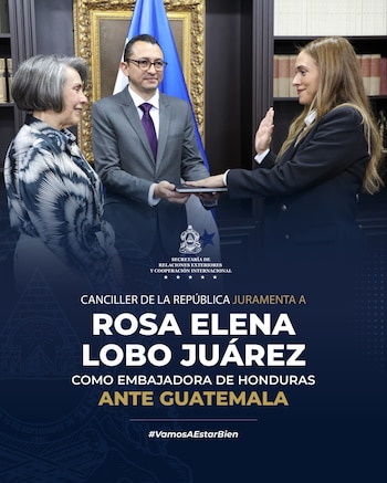 La canciller Mireya Agüero oficializó