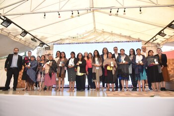 Las artesanas recibieron el reconocimiento