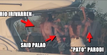 Mario Irivarren en polémica juerga: