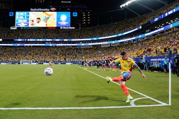 James Rodríguez tuvo acción en las derrotas ante Francia y Croacia-crédito Jacob Kupferman/AP Foto